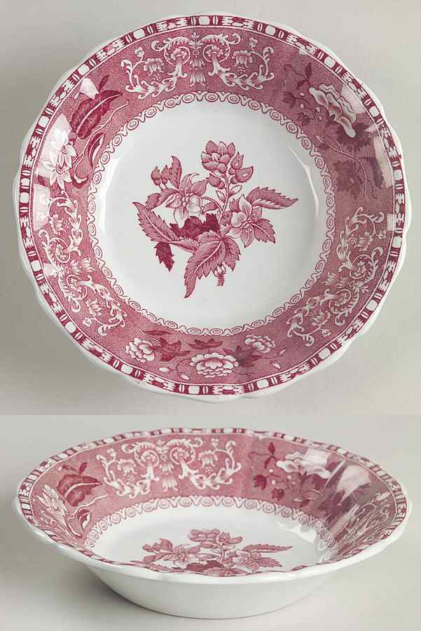 Camilla Red (Earthenware) Fruit/Dessert (Sauce) Bowl by Spode-1