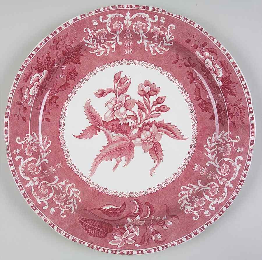 Camilla Red (Earthenware) 12" Chop Plate (Round Platter) by Spode-1