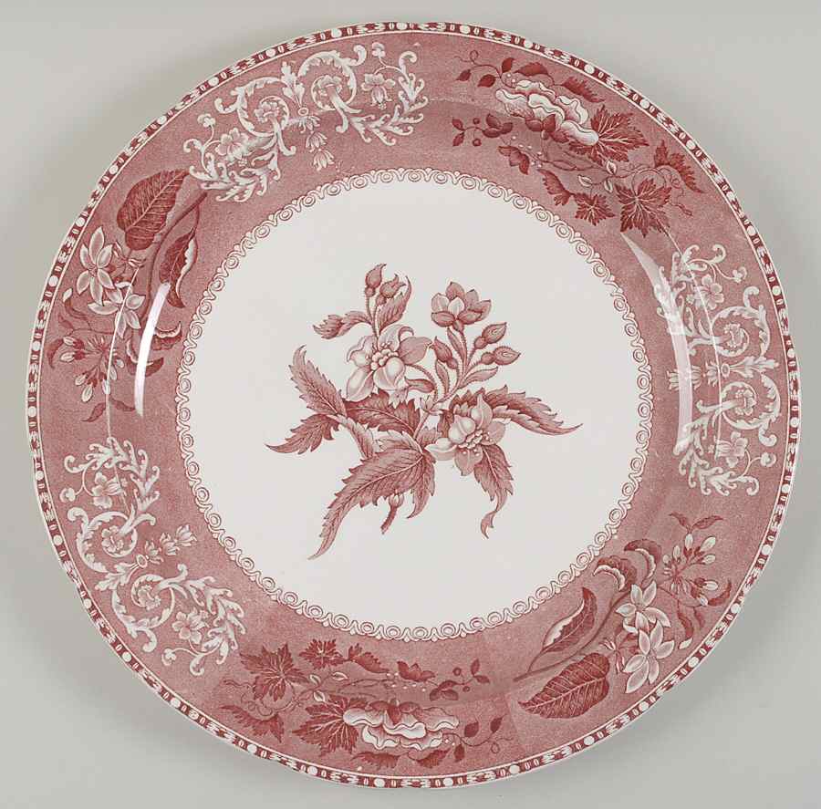 Camilla Red (Earthenware) 14" Chop Plate (Round Platter) by Spode-1