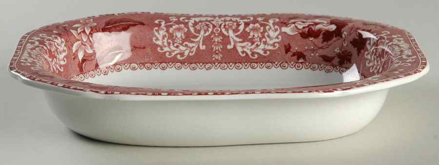 Camilla Red (Earthenware) 8" Oval Vegetable Bowl by Spode-1
