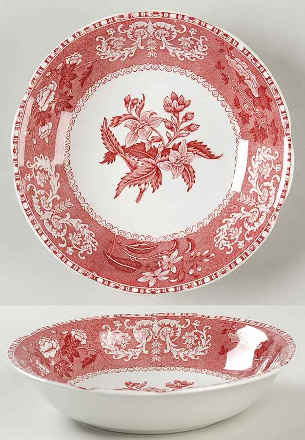 Camilla Red (Earthenware) Coupe Cereal Bowl by Spode-1