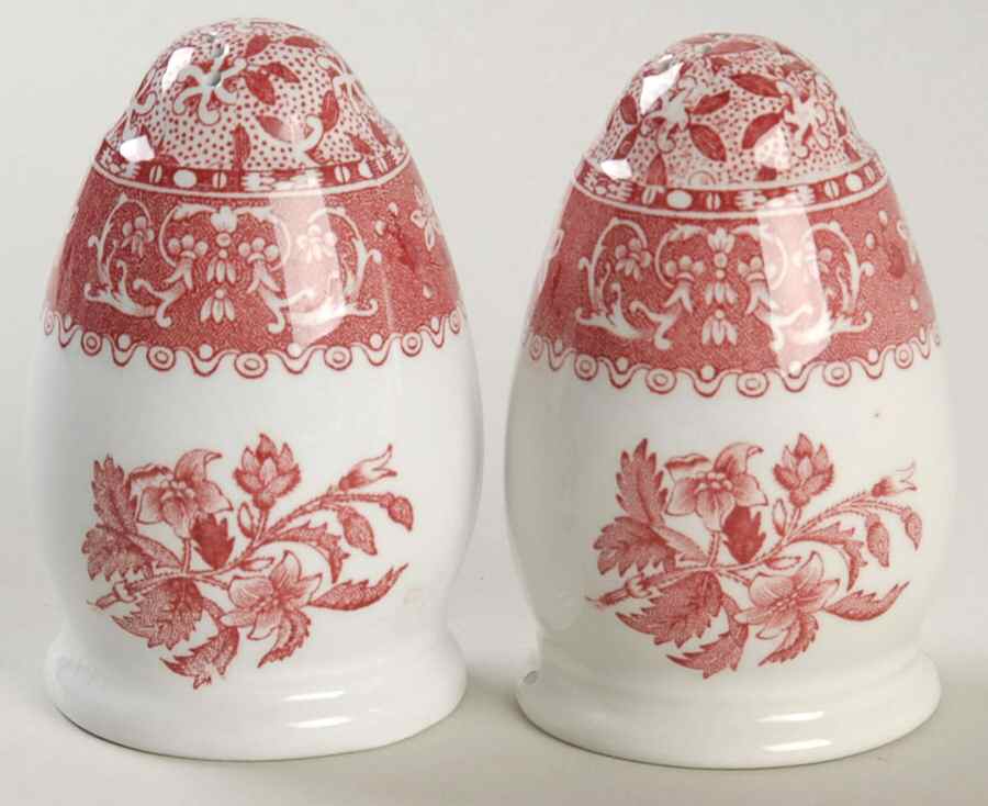 Camilla Red (Earthenware) Salt & Pepper Set by Spode-1