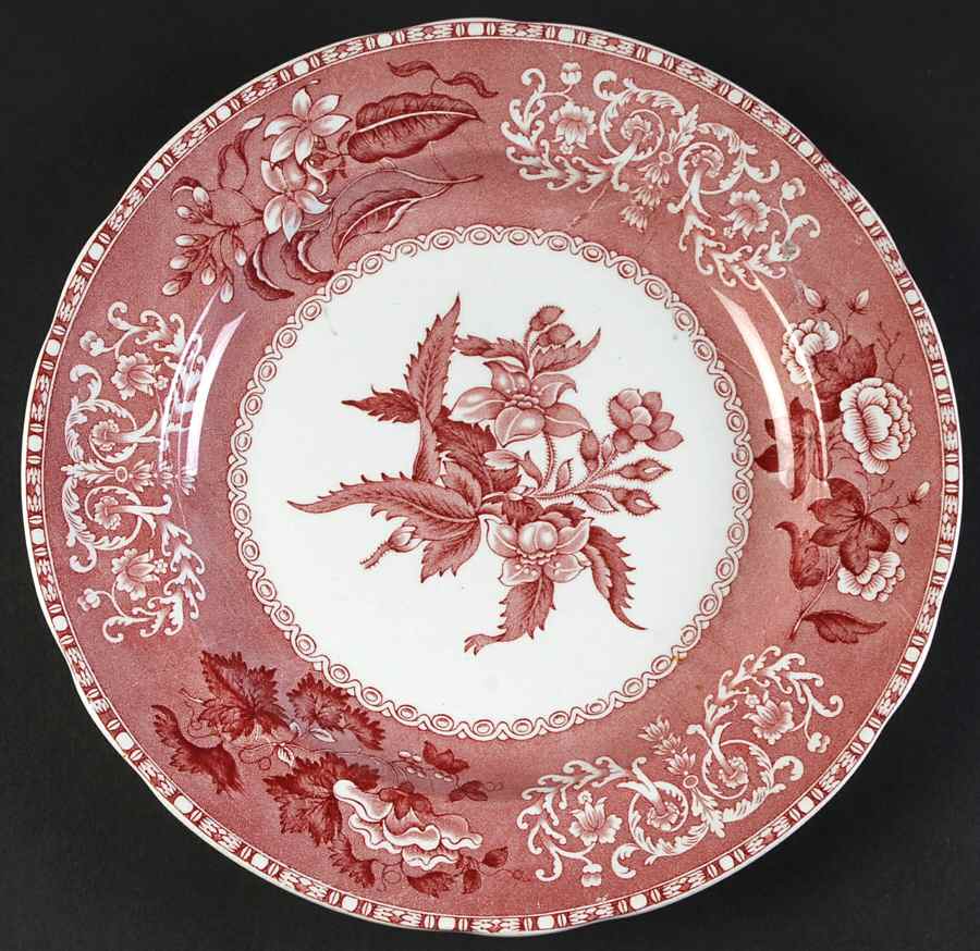 Camilla Red (Earthenware) Luncheon Plate by Spode-1