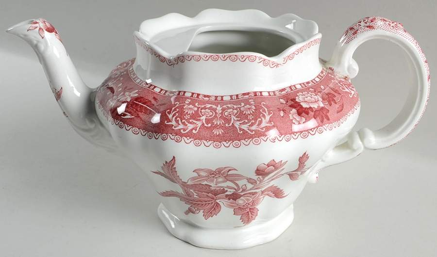 Camilla Red (Earthenware) Teapot No Lid by Spode-1