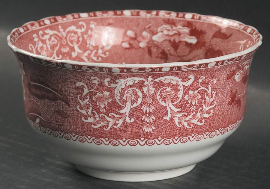 Camilla Red (Earthenware) Cranberry Bowl by Spode-1