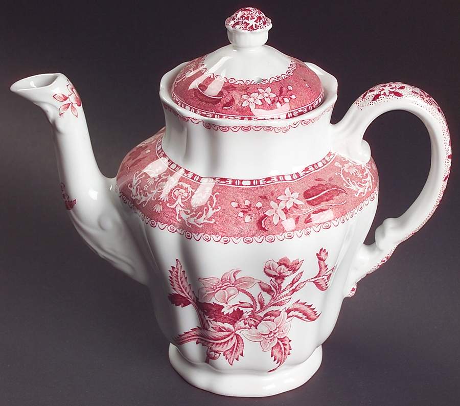Camilla Red (Earthenware) Small Coffee Pot & Lid by Spode-1