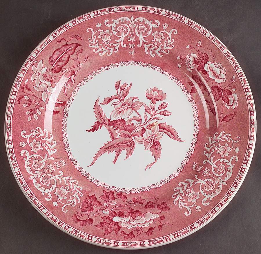Camilla Red (Earthenware, Smooth) Dinner Plate by Spode-1