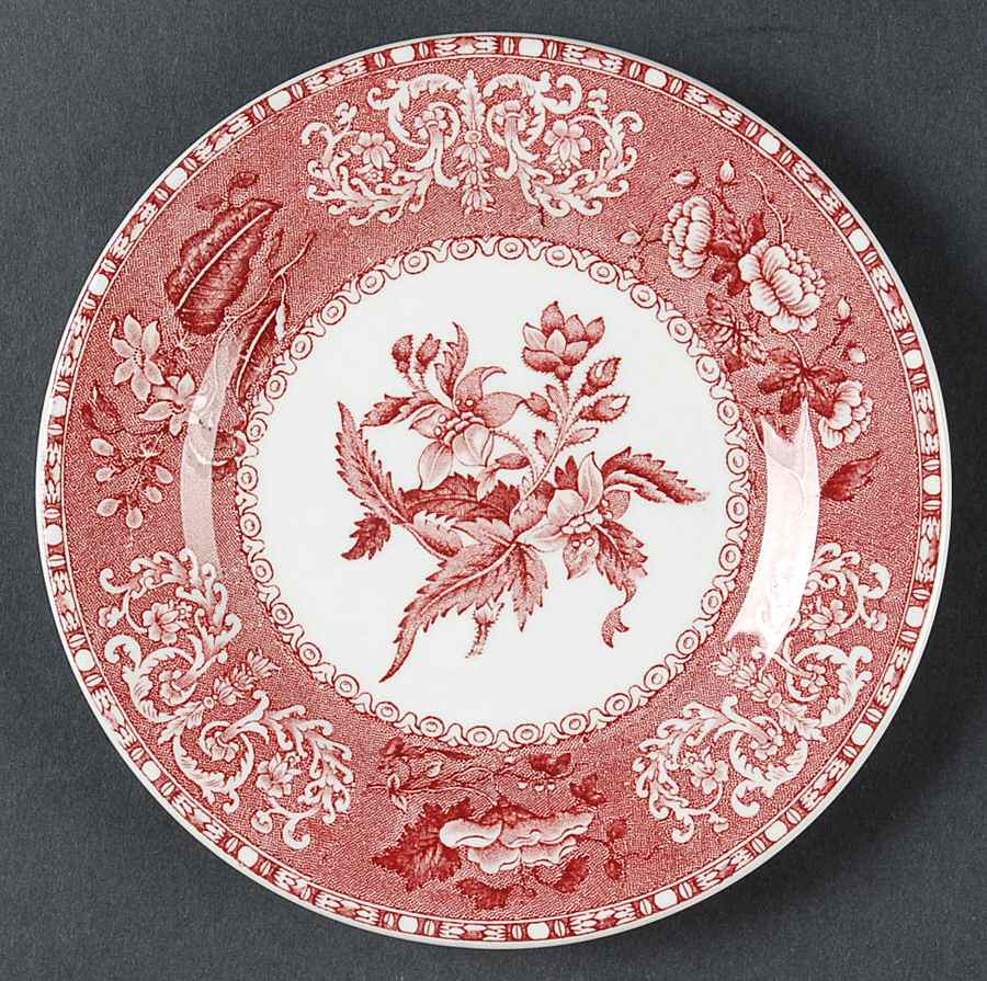 Camilla Red (Earthenware, Smooth) Bread & Butter Plate by Spode-1