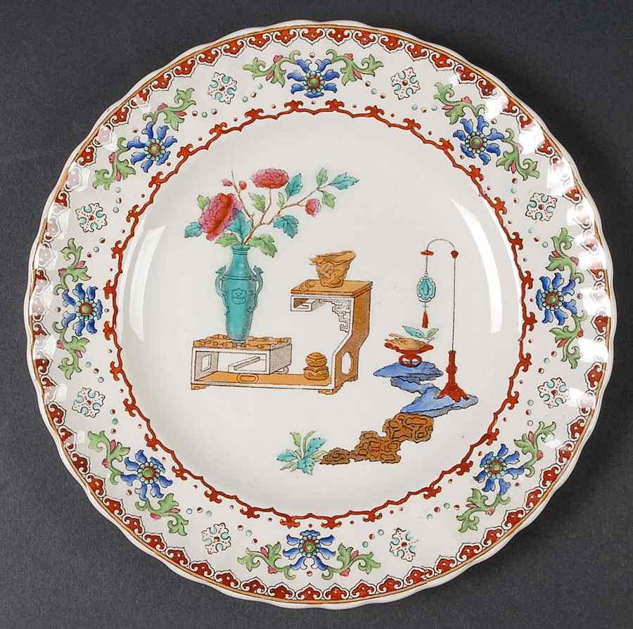 Canton (Fluted) Luncheon Plate by Spode-1