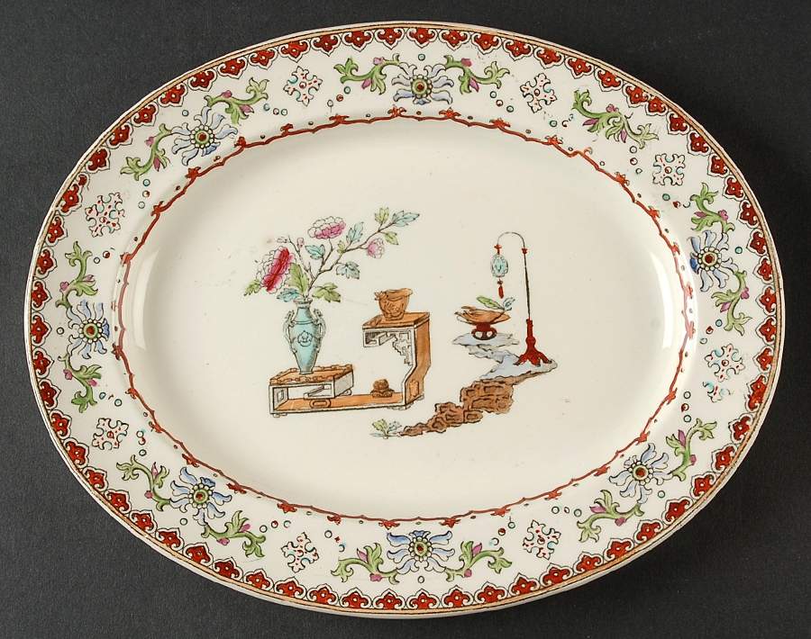 Canton (Smooth) 9" Oval Serving Platter by Spode-1