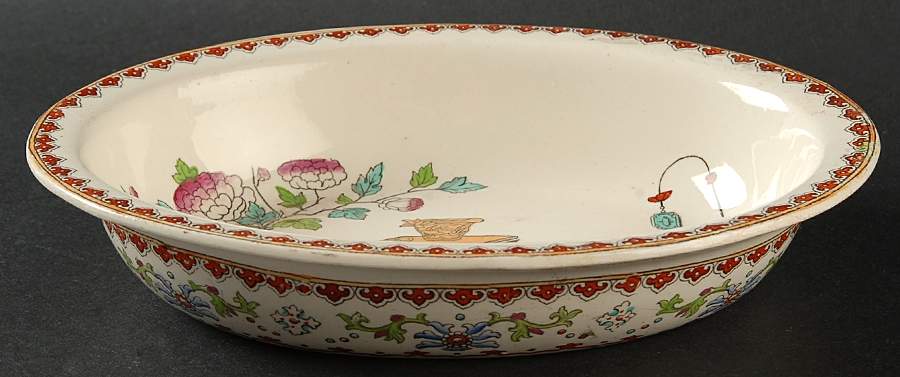 Canton (Smooth) 8" Oval Vegetable Bowl by Spode-1