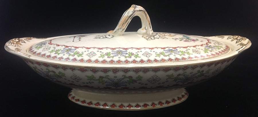 Canton (Smooth) Oval Covered Vegetable by Spode-1