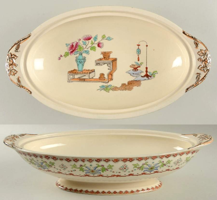 Canton (Smooth) Oval Vegetable No Lid by Spode-1