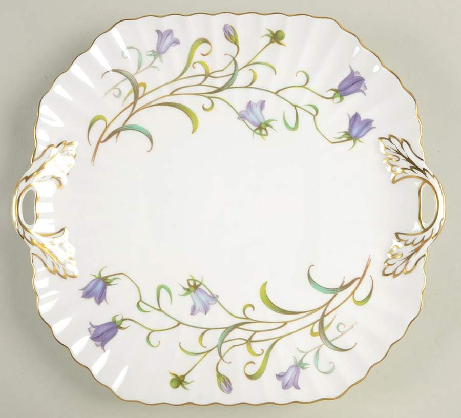 Canterbury Square Handled Cake Plate by Spode-1
