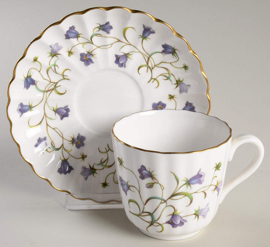 Canterbury Footed Cup & Saucer Set by Spode-1