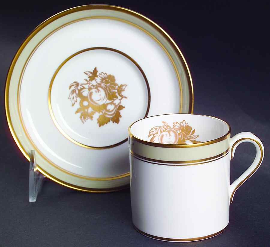 Carlton Flat Demitasse Cup & Saucer Set by Spode-1