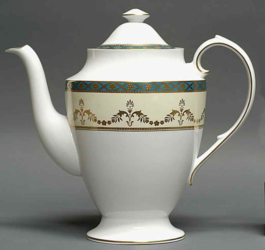 Chatsworth (Bone) Coffee Pot & Lid by Spode-1