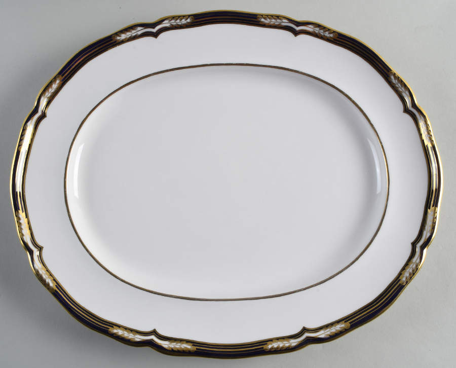 Chancellor Cobalt Blue 15" Oval Serving Platter by Spode-1