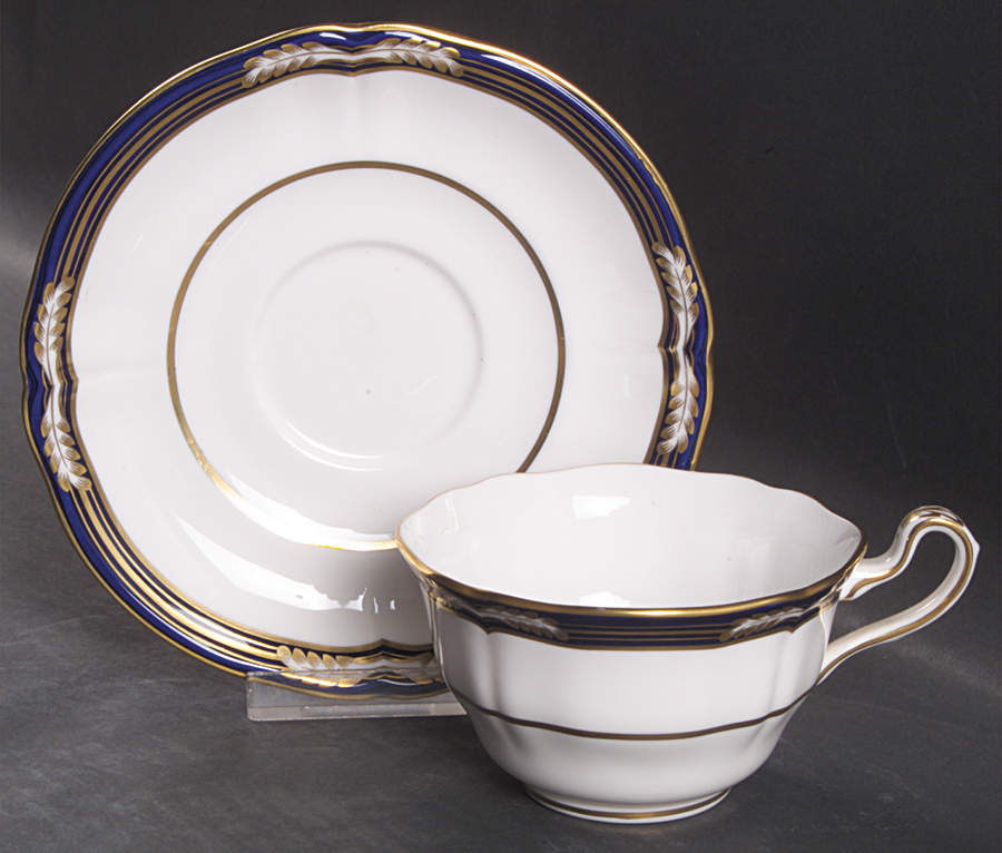Chancellor Cobalt Blue Footed Cup & Saucer Set by Spode-1