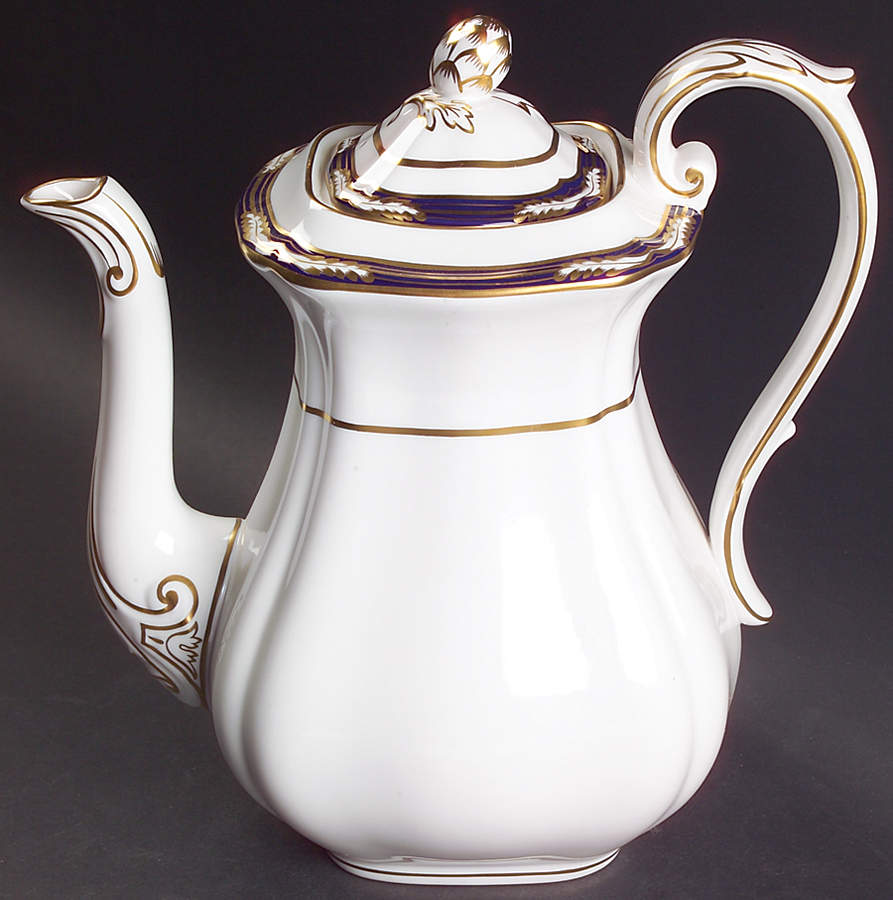 Chancellor Cobalt Blue Coffee Pot & Lid by Spode-1