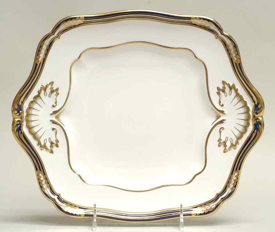 Chancellor Cobalt Blue Square Handled Cake Plate by Spode-1