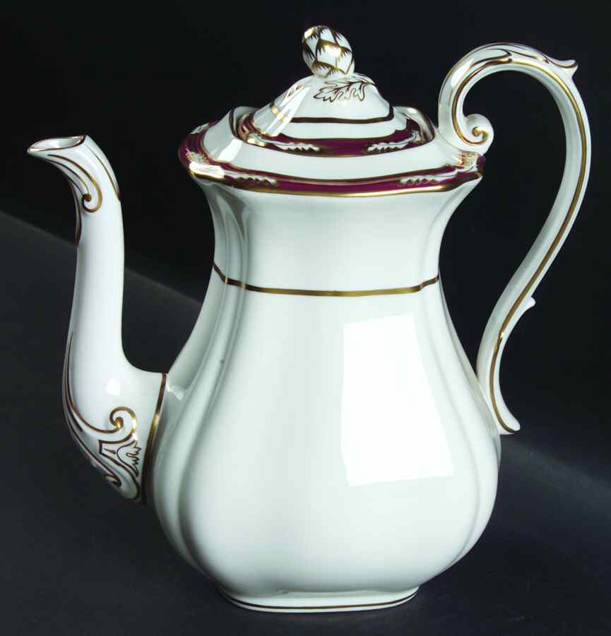 Chancellor Crimson Coffee Pot & Lid by Spode-1