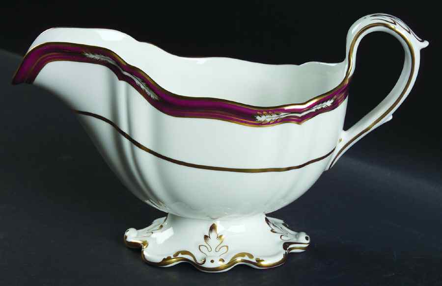 Chancellor Crimson Gravy Boat by Spode-1