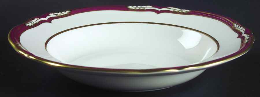 Chancellor Crimson Large Rim Soup Bowl by Spode-1