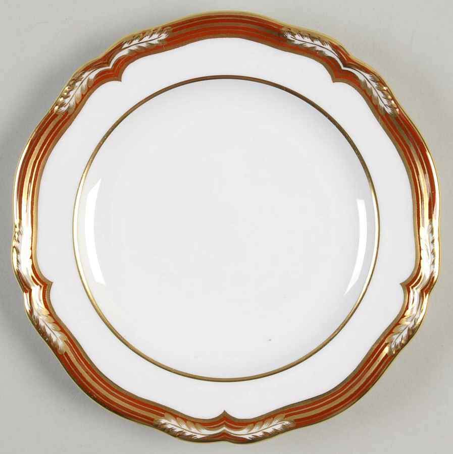 Chancellor Orange Dessert/Pie Plate by Spode-1