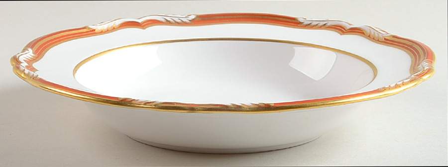 Chancellor Orange Rim Soup Bowl by Spode-1