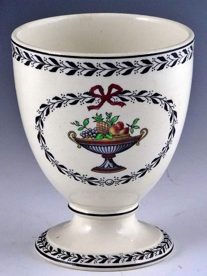 Chaplet (Black Trim) Single Egg Cup by Spode-1