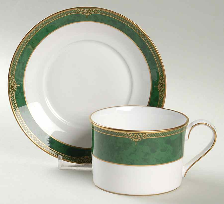 Chardonnay Flat Cup & Saucer Set by Spode-1
