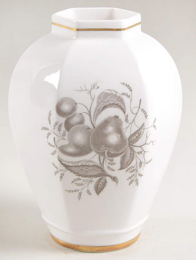 Chatham (Gold Trim) Hexagonal Vase, No Lid by Spode-1