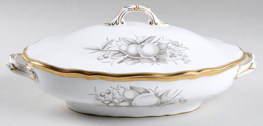 Chatham (Gold Trim) Oval Covered Vegetable by Spode-1