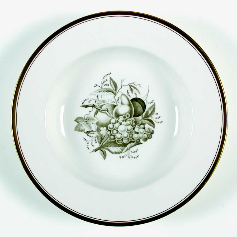 Chatham (Gold Trim) Large Rim Soup Bowl by Spode-1