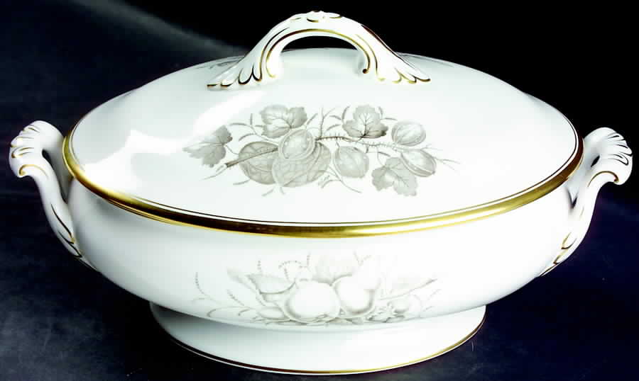 Chatham (Gold Trim) Oval Covered Vegetable by Spode-1