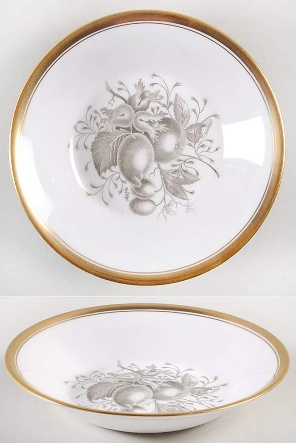 Chatham (Gold Trim) Fruit/Dessert (Sauce) Bowl by Spode-1