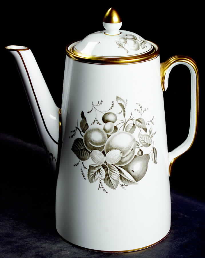Chatham (Gold Trim) Coffee Pot & Lid by Spode-1