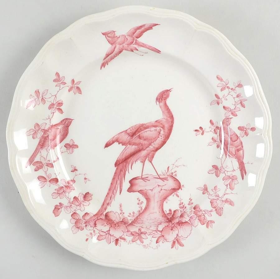 Chelsea Bird Red Luncheon Plate by Spode-1