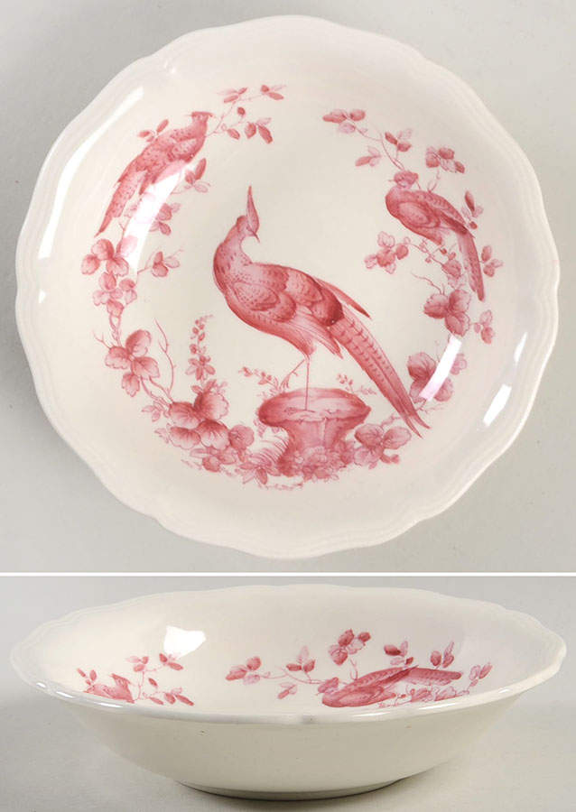 Chelsea Bird Red Coupe Cereal Bowl by Spode-1