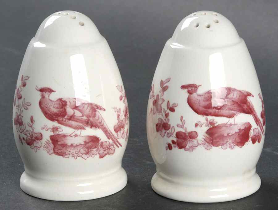 Chelsea Bird Red Salt & Pepper Set by Spode-1
