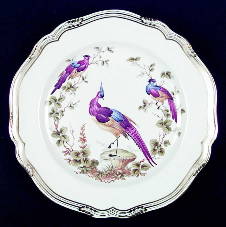 Chelsea Bird (No Raised Gold Dots) Dinner Plate by Spode-1
