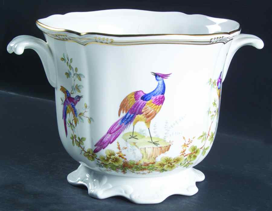 Chelsea Bird (No Raised Gold Dots) 6" Cachepot by Spode-1