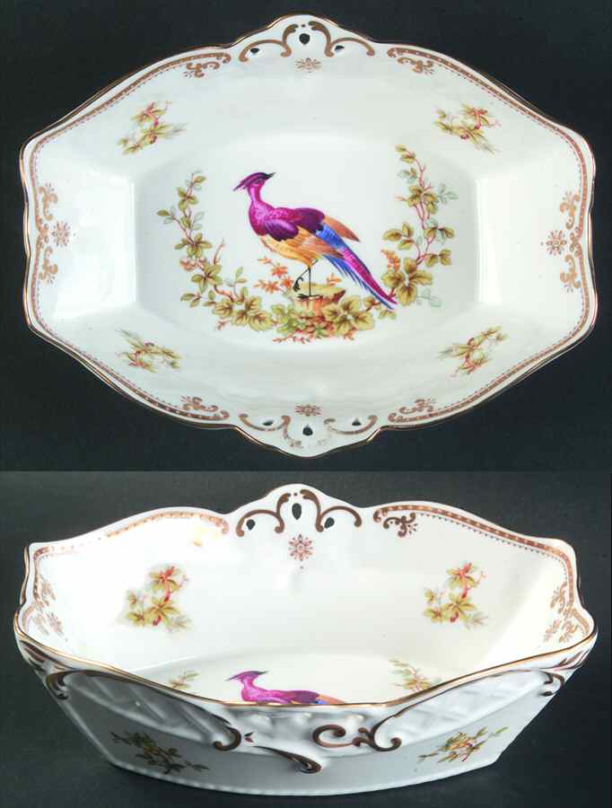 Chelsea Bird (No Raised Gold Dots) Open Candy Dish by Spode-1