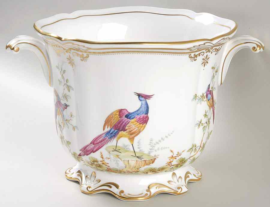 Chelsea Bird (No Raised Gold Dots) 6" Cachepot by Spode-1