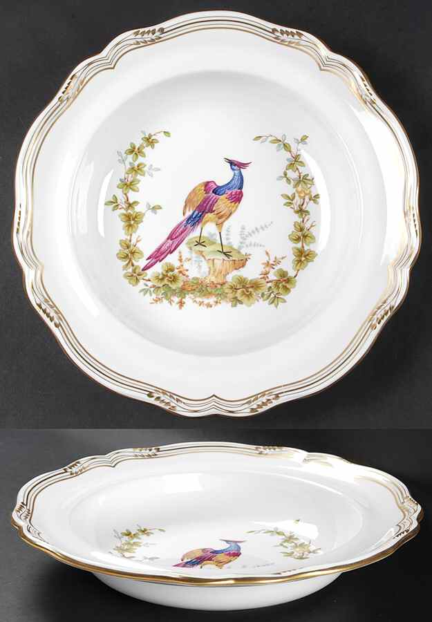 Chelsea Bird (No Raised Gold Dots) Round Vegetable No Lid by Spode-1