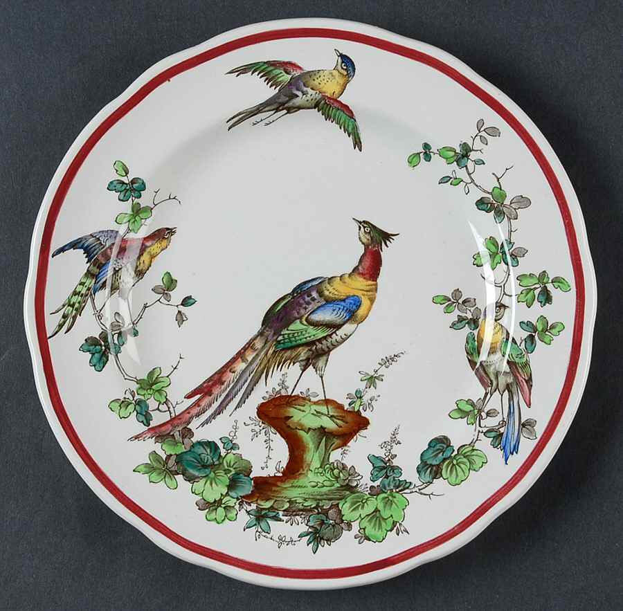 Chelsea Bird Black Bird Salad Plate by Spode-1