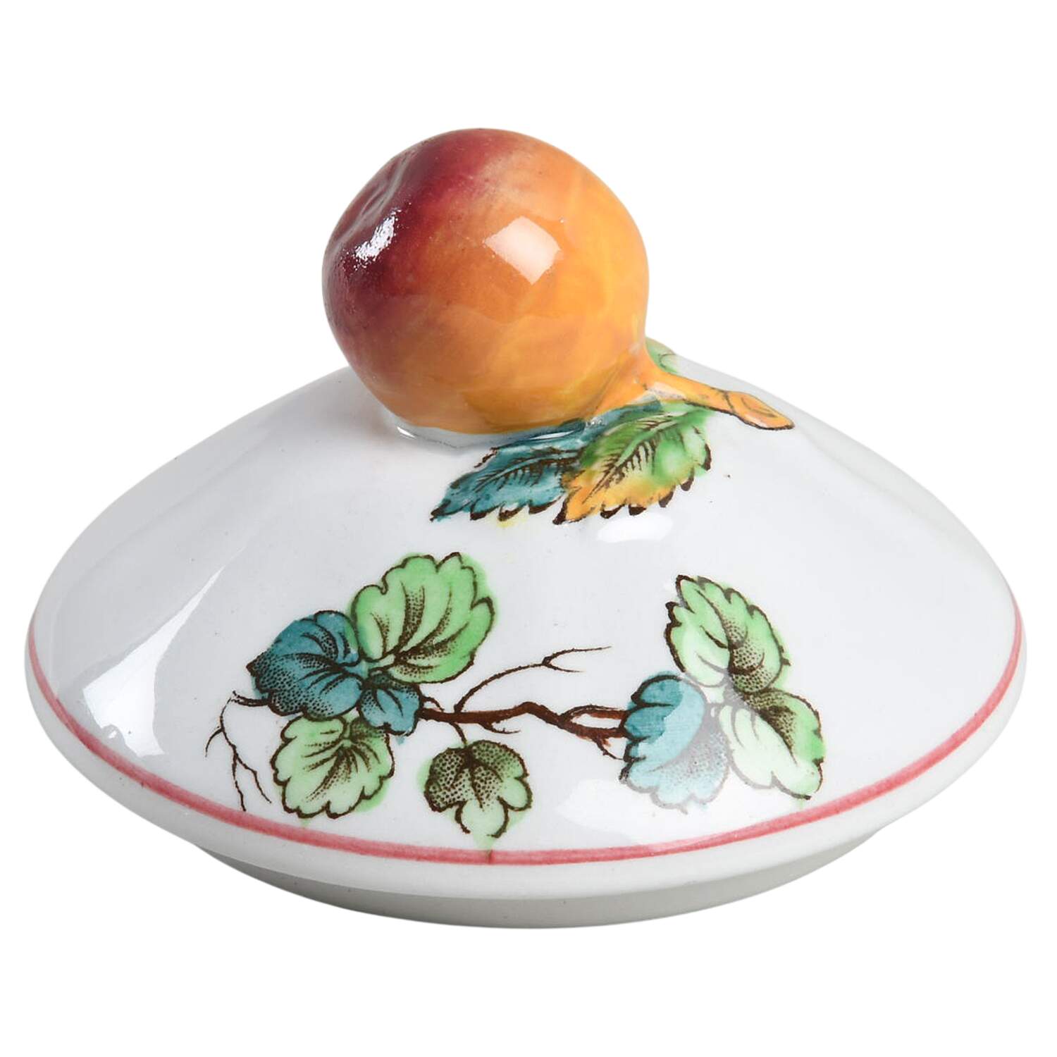 Chelsea Bird (Thin Red Line) Lid for Sugar Bowl by Spode-1