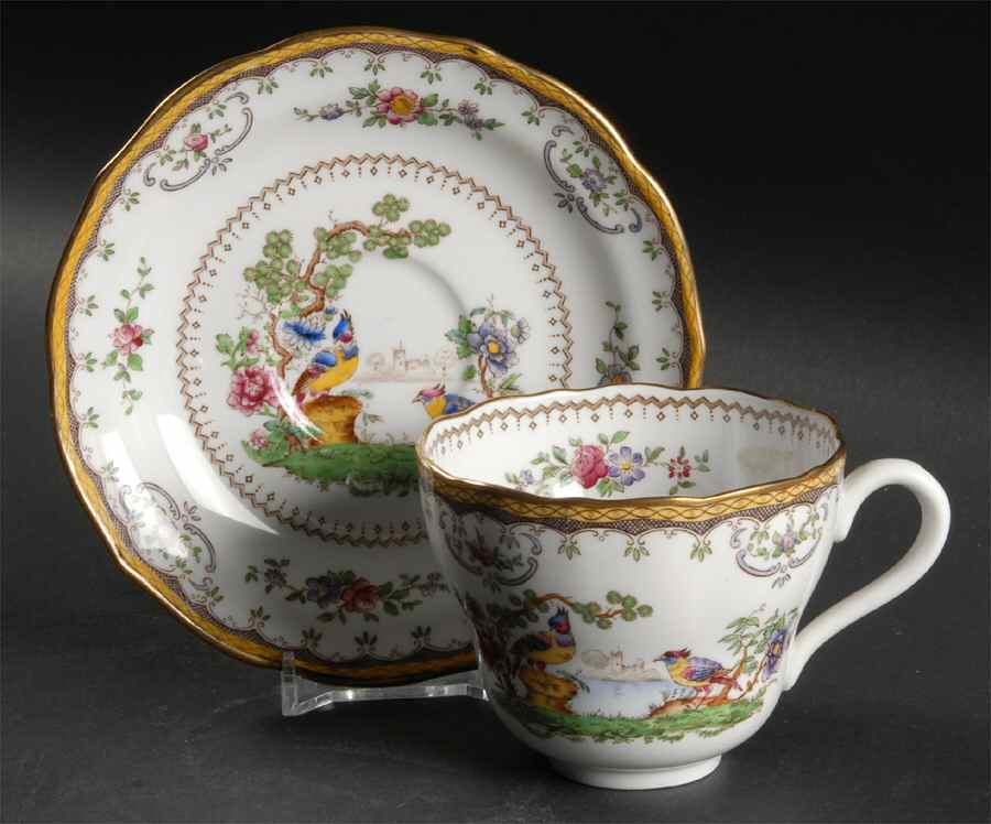 Chelsea Flat Cup & Saucer Set by Spode-1
