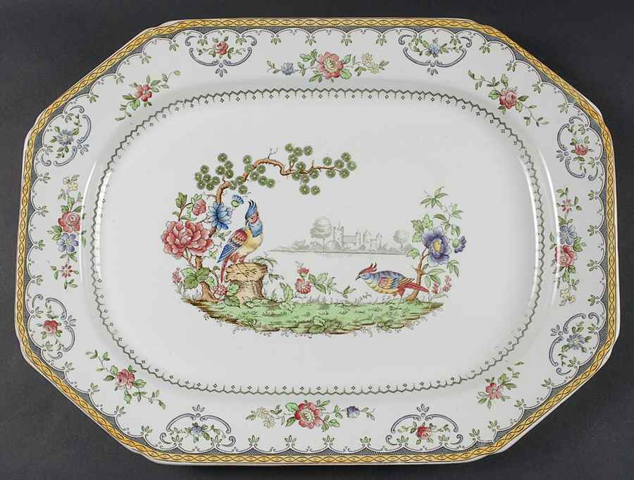 Chelsea 17" Oval Serving Platter by Spode-1